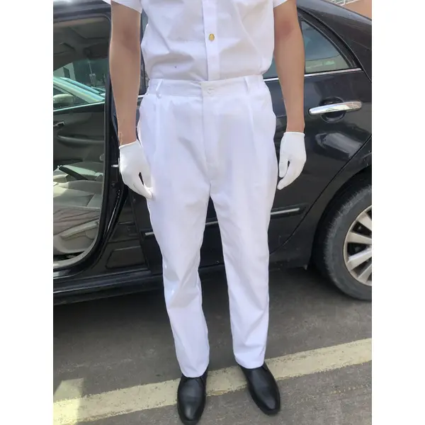 BD-MO-122 Customized Driver Uniform Model Display Designed Golden Button Short-sleeved Shirt Soft and Lightweight Driver Uniform Specialty Store