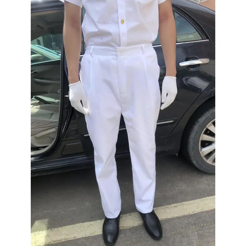 BD-MO-122 Customized Driver Uniform Model Display Designed Golden Button Short-sleeved Shirt Soft and Lightweight Driver Uniform Specialty Store