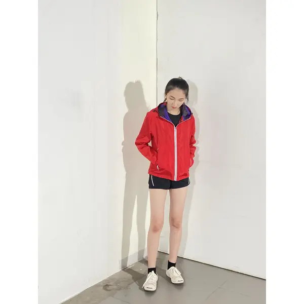BD-MO-024 Custom-made breathable windbreaker, real people try it on, design comfortable zipper jacket windbreaker jacket supplier