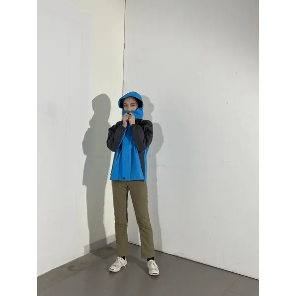 BD-MO-026 Custom-made comfortable windbreaker, try it on by real people, order black and blue windbreaker windbreaker garment factory