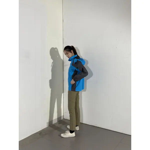 BD-MO-026 Custom-made comfortable windbreaker, try it on by real people, order black and blue windbreaker windbreaker garment factory