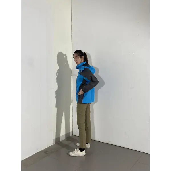 BD-MO-026 Custom-made comfortable windbreaker, try it on by real people, order black and blue windbreaker windbreaker garment factory