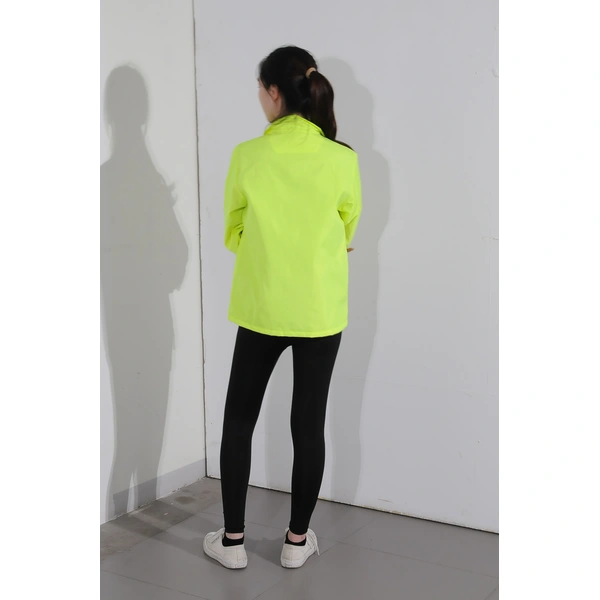 BD-MO-030 Order a personalized fluorescent windbreaker, try it on by a real person, custom light and thin zipper jacket Windbreaker jacket center