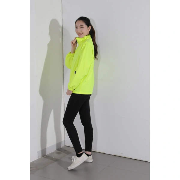 BD-MO-030 Order a personalized fluorescent windbreaker, try it on by a real person, custom light and thin zipper jacket Windbreaker jacket center