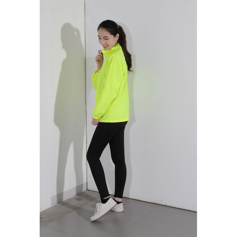 BD-MO-030 Order a personalized fluorescent windbreaker, try it on by a real person, custom light and thin zipper jacket Windbreaker jacket center