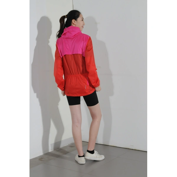 BD-MO-031 Order a lightweight windbreaker, stitching and contrast, back waist, model demonstration windbreaker jacket manufacturer