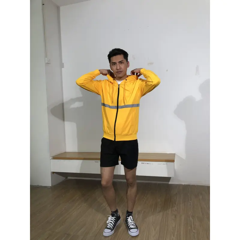 BD-MO-125 Order online hooded knitted jackets Model display Bright design and color matching dynamic vitality Hooded knitted sweater specialty store