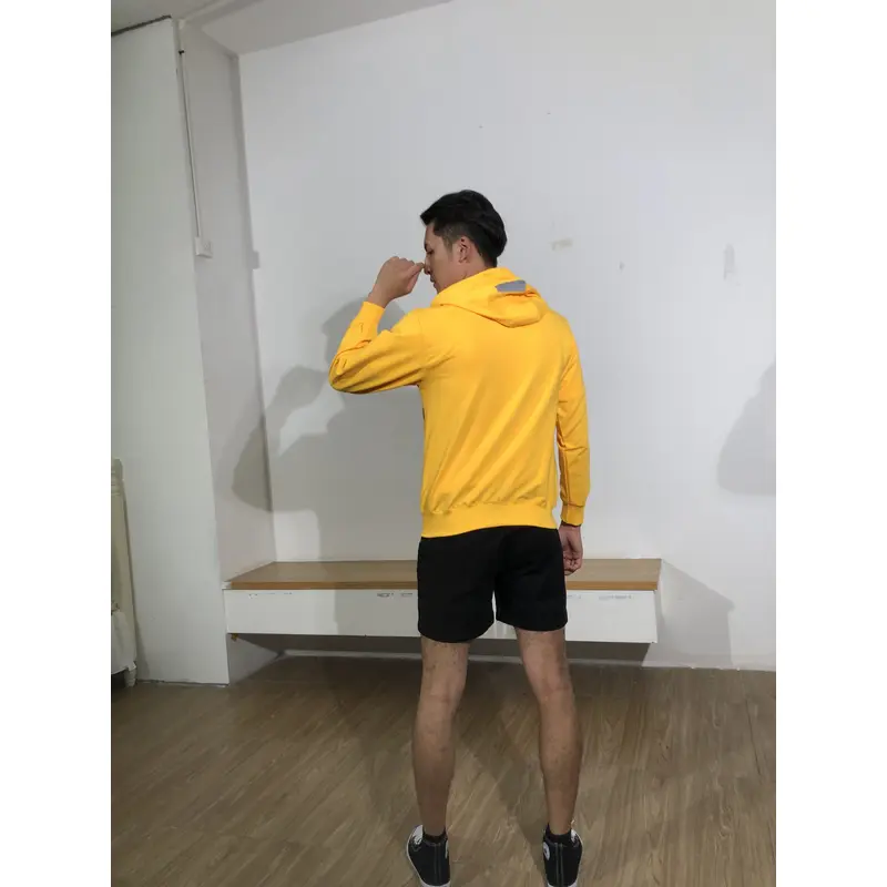 BD-MO-125 Order online hooded knitted jackets Model display Bright design and color matching dynamic vitality Hooded knitted sweater specialty store