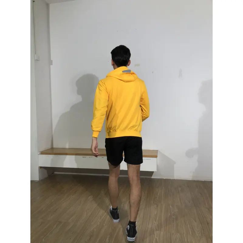 BD-MO-125 Order online hooded knitted jackets Model display Bright design and color matching dynamic vitality Hooded knitted sweater specialty store