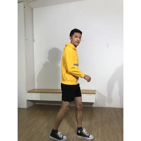 BD-MO-125 Order online hooded knitted jackets Model display Bright design and color matching dynamic vitality Hooded knitted sweater specialty store