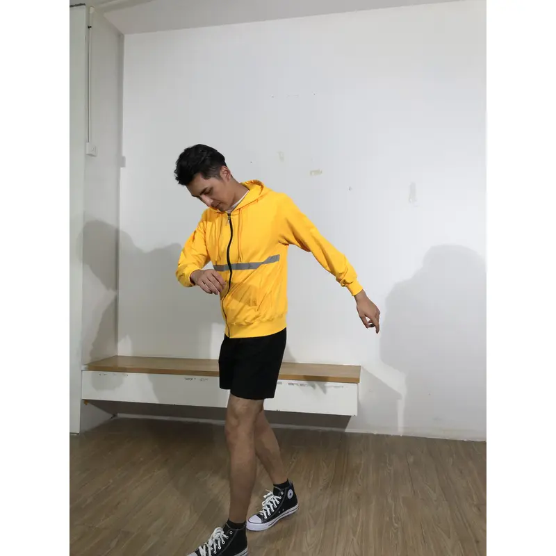 BD-MO-125 Order online hooded knitted jackets Model display Bright design and color matching dynamic vitality Hooded knitted sweater specialty store