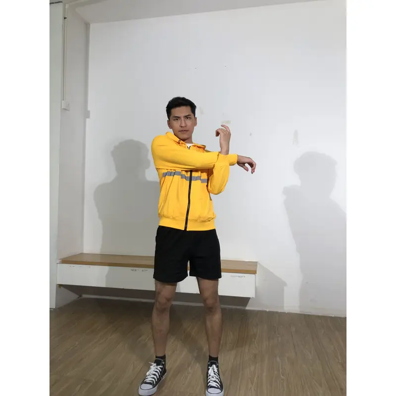 BD-MO-125 Order online hooded knitted jackets Model display Bright design and color matching dynamic vitality Hooded knitted sweater specialty store