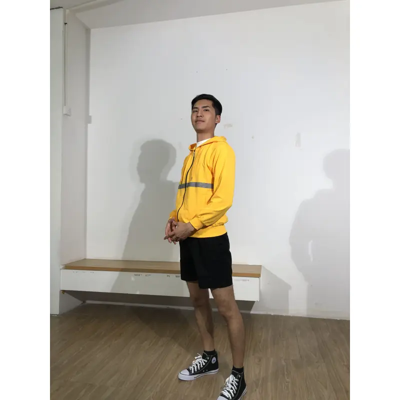 BD-MO-125 Order online hooded knitted jackets Model display Bright design and color matching dynamic vitality Hooded knitted sweater specialty store