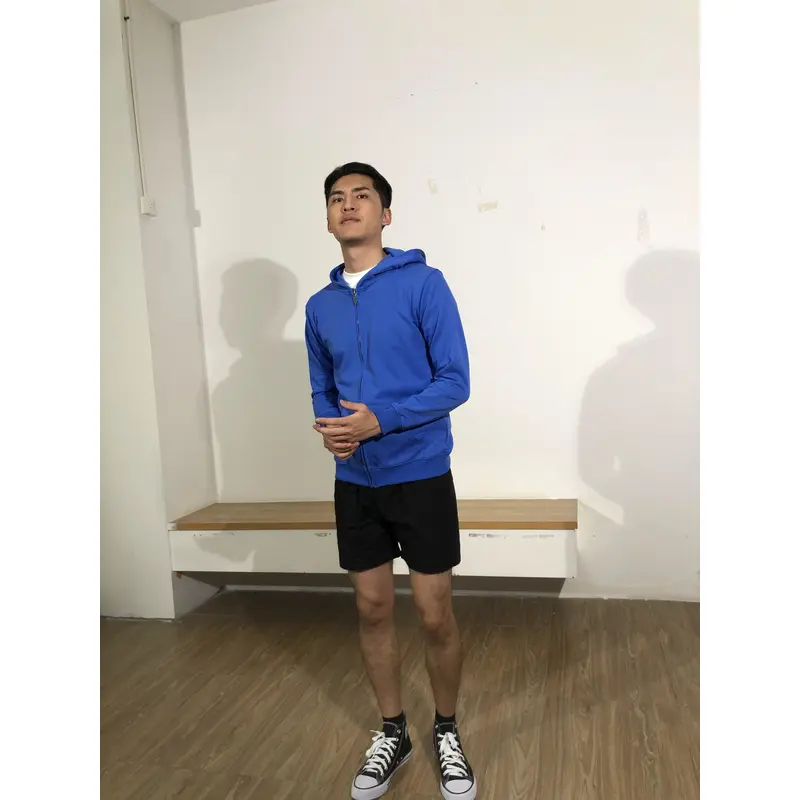 BD-MO-126 Custom-made hooded knitted jacket, model try-on effect, pure color knitted sweater, soft and comfortable, hooded knitted jacket supplier