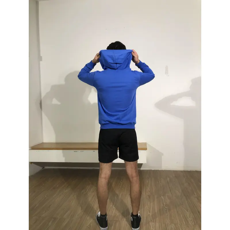 BD-MO-126 Custom-made hooded knitted jacket, model try-on effect, pure color knitted sweater, soft and comfortable, hooded knitted jacket supplier