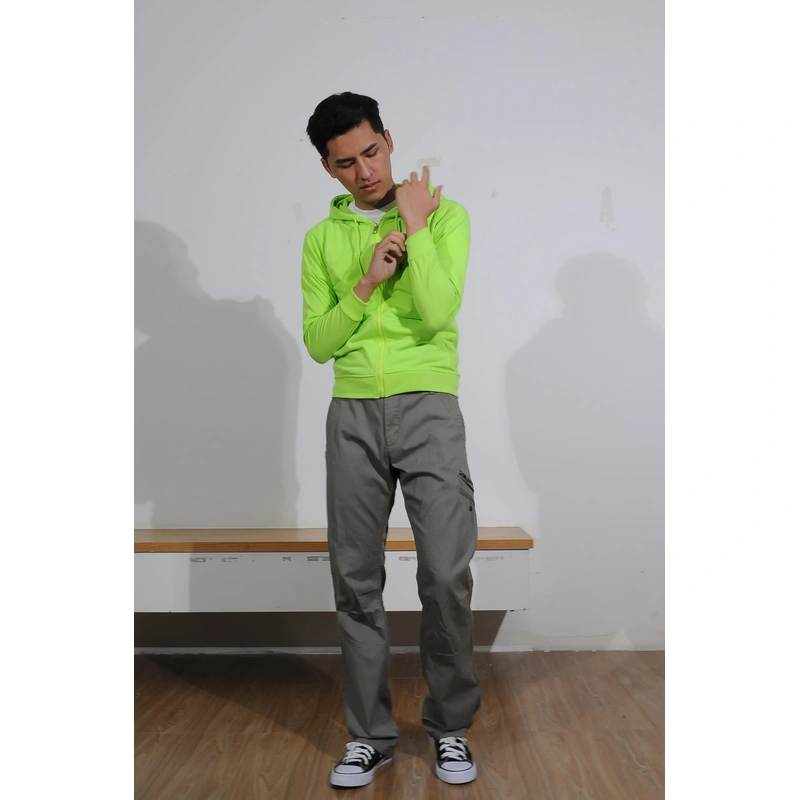 BD-MO-128 Custom-made knitted jacket with hood, real-life try-on effect, bright color matching, zipper jacket with hood, special store for knitted jacket with hood