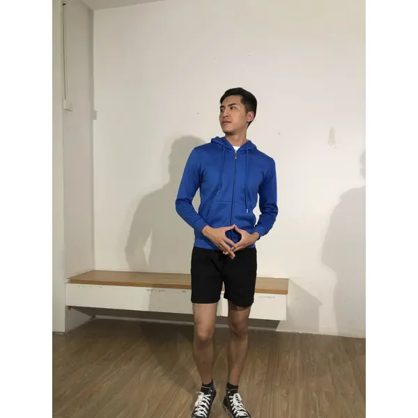 BD-MO-132 Order online hooded knitted jackets Model display Custom-made solid color hooded knitted sweaters Hooded knitted jackets specialty store