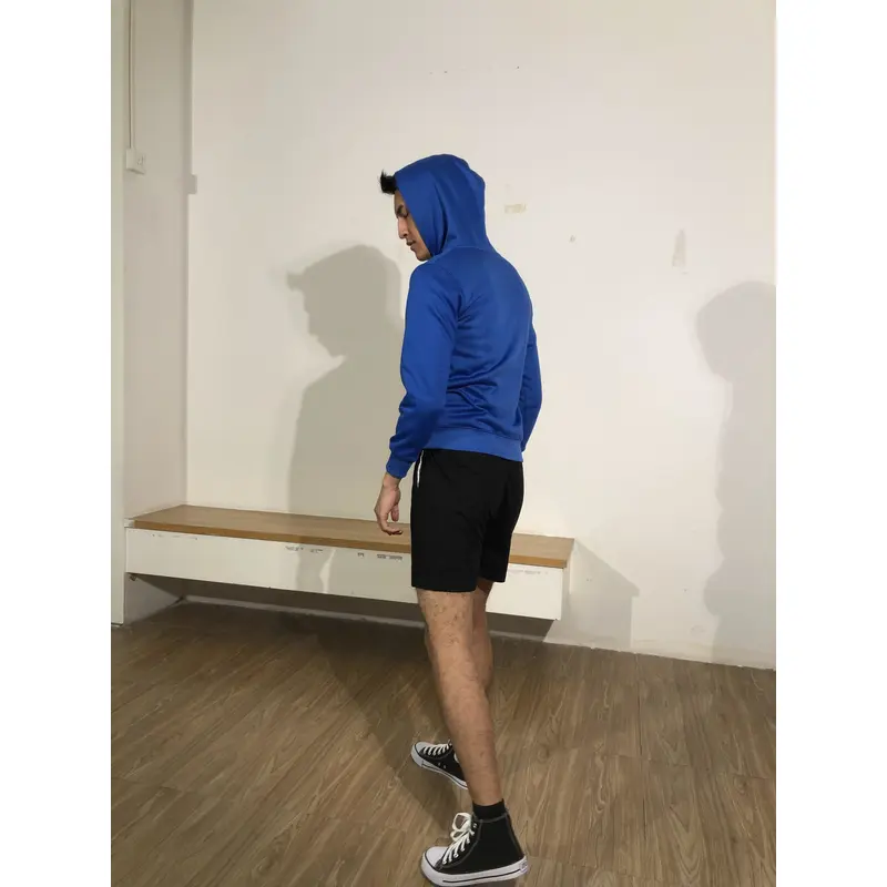 BD-MO-132 Order online hooded knitted jackets Model display Custom-made solid color hooded knitted sweaters Hooded knitted jackets specialty store