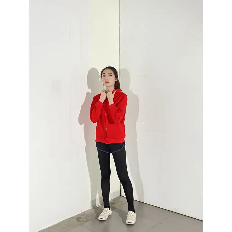 BD-MO-135 Designed hooded knitted jacket, model display, customized solid color casual sweater, hooded knitted sweater manufacturer