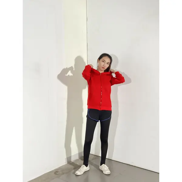 BD-MO-135 Designed hooded knitted jacket, model display, customized solid color casual sweater, hooded knitted sweater manufacturer