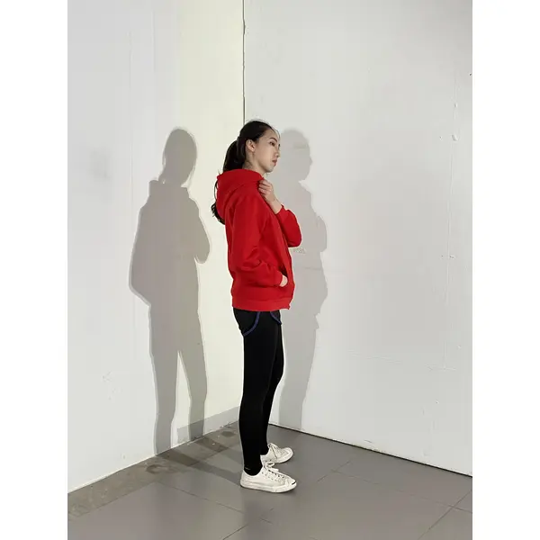 BD-MO-135 Designed hooded knitted jacket, model display, customized solid color casual sweater, hooded knitted sweater manufacturer