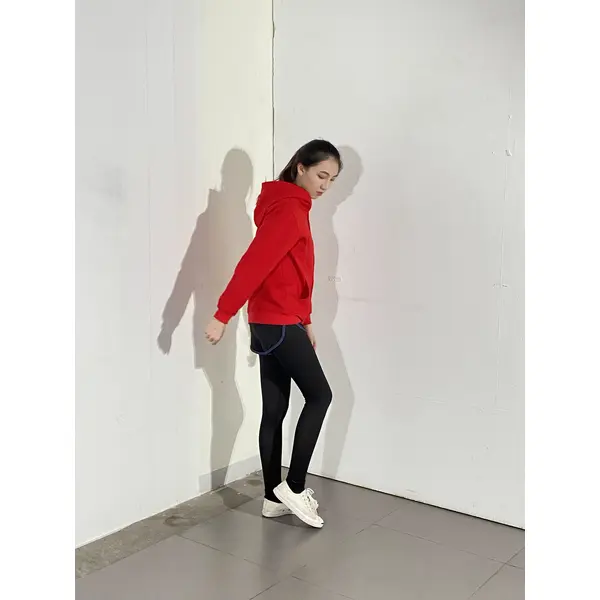 BD-MO-135 Designed hooded knitted jacket, model display, customized solid color casual sweater, hooded knitted sweater manufacturer