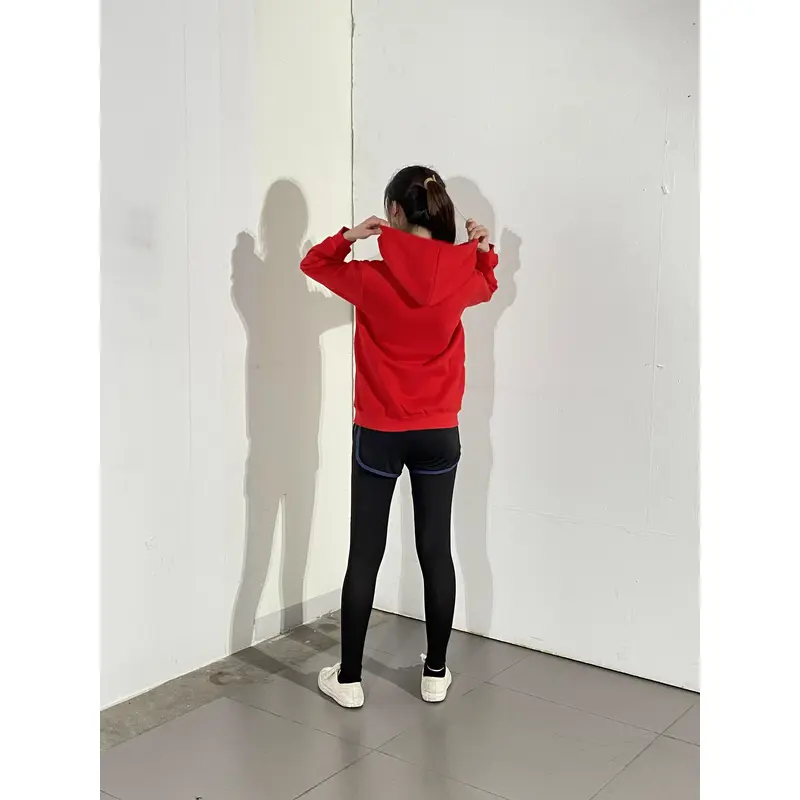 BD-MO-135 Designed hooded knitted jacket, model display, customized solid color casual sweater, hooded knitted sweater manufacturer