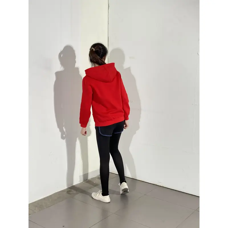 BD-MO-135 Designed hooded knitted jacket, model display, customized solid color casual sweater, hooded knitted sweater manufacturer