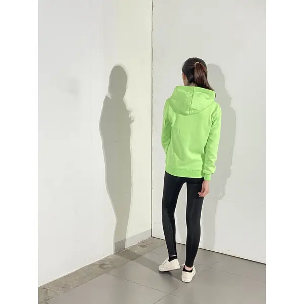 BD-MO-139 Customized knitted uniform with hood, model display, bright color matching, casual and comfortable, knitted uniform with hood supplier