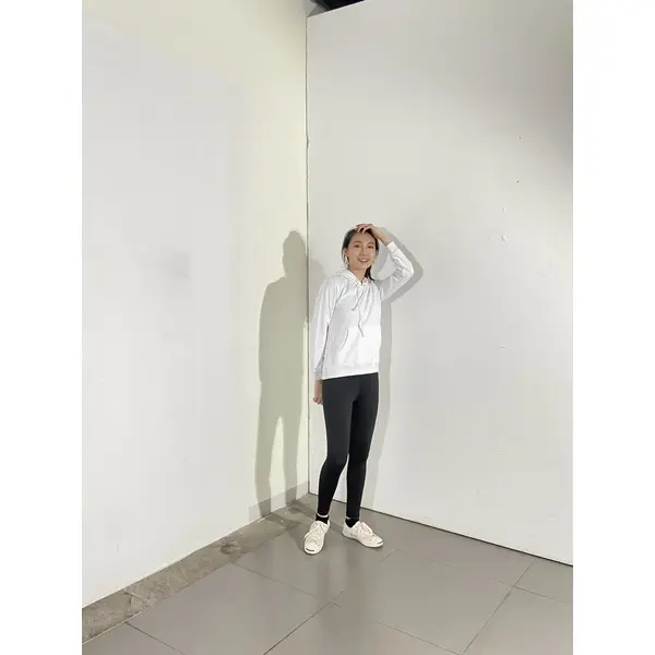 BD-MO-141 Custom-made knitted sweater with hood, model display, pure white sweater, soft and comfortable, special store for knitted sweater with hood