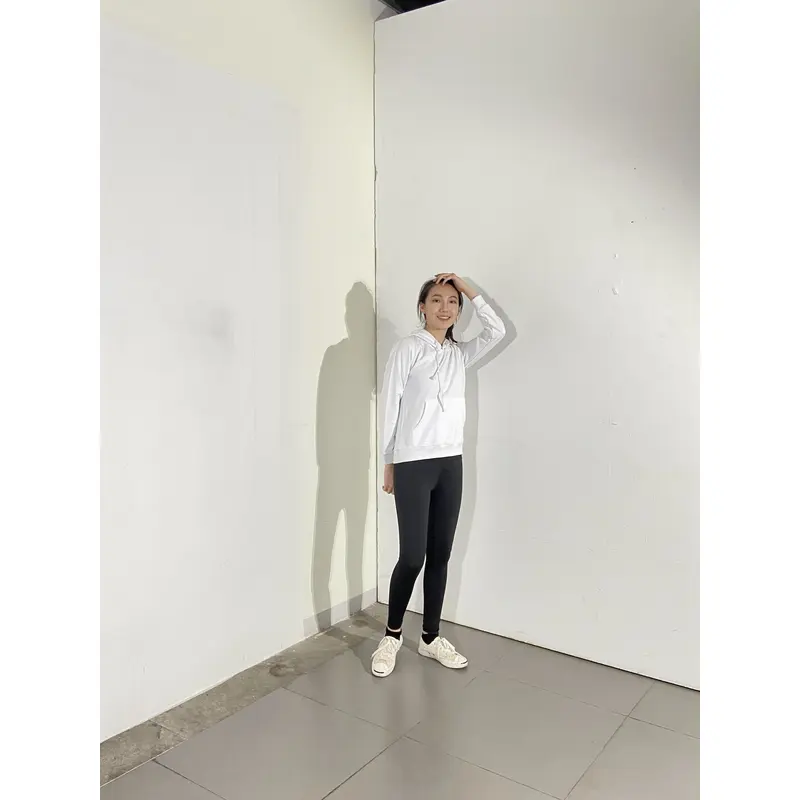 BD-MO-141 Custom-made knitted sweater with hood, model display, pure white sweater, soft and comfortable, special store for knitted sweater with hood