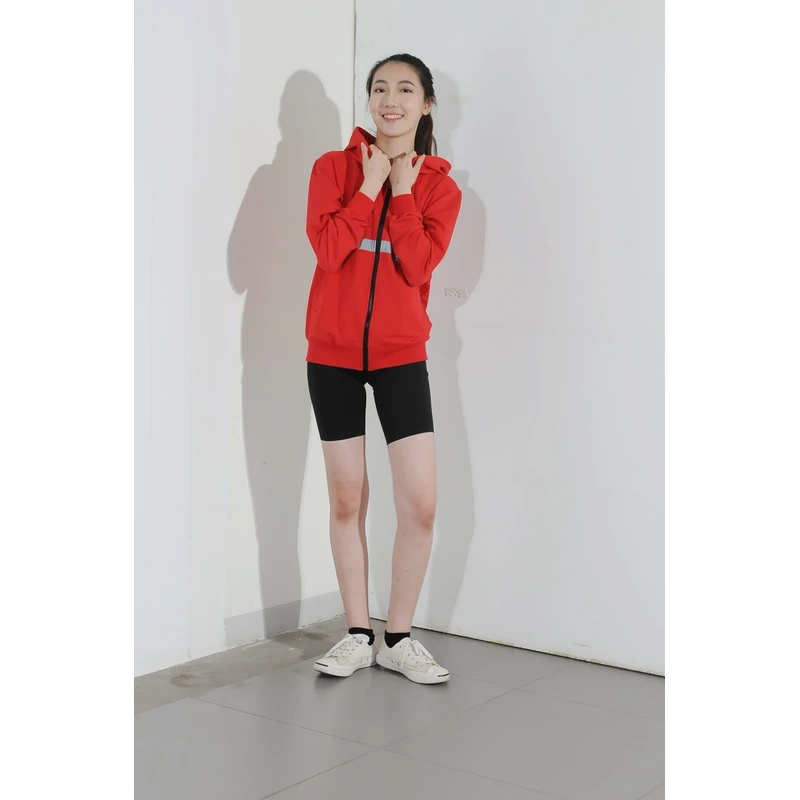 BD-MO-142 Order online hooded knitted uniforms, design stitching and contrasting colors, soft and comfortable, hooded knitted uniforms supplier