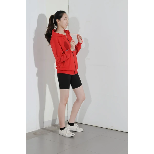 BD-MO-142 Order online hooded knitted uniforms, design stitching and contrasting colors, soft and comfortable, hooded knitted uniforms supplier