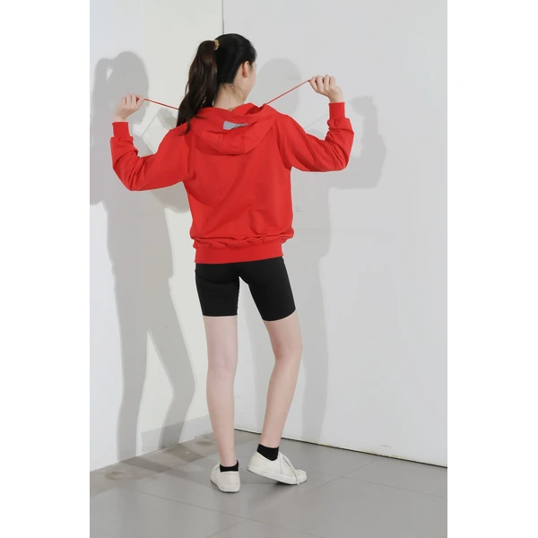 BD-MO-142 Order online hooded knitted uniforms, design stitching and contrasting colors, soft and comfortable, hooded knitted uniforms supplier