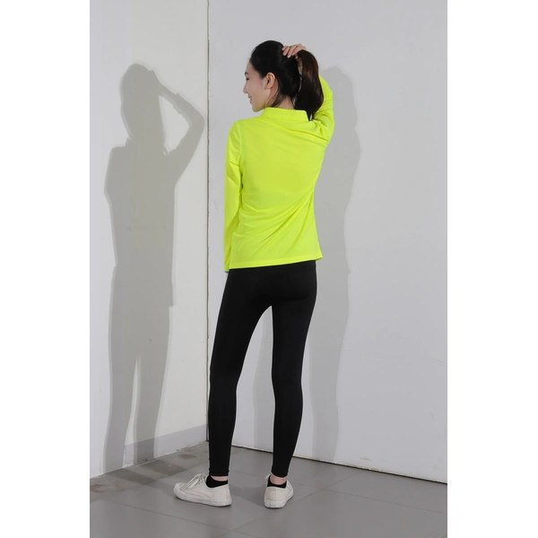 bd-mo-004 定制長袖 polo 衫供應熒光黃 polo 衫現場表演模特試穿 polo 衫中心 