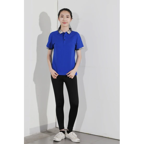 bd-mo-005 camisas polo personalizadas de mangas curtas fornecem camisas polo azuis e pretas, pretas e brancas com bordas cinzas reality show que pessoas reais experimentam no centro da camisa polo 