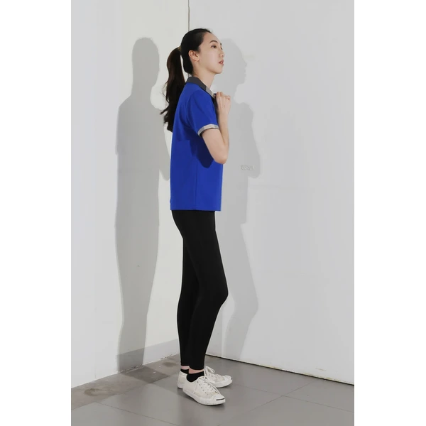 bd-mo-005 camisas polo personalizadas de mangas curtas fornecem camisas polo azuis e pretas, pretas e brancas com bordas cinzas reality show que pessoas reais experimentam no centro da camisa polo 