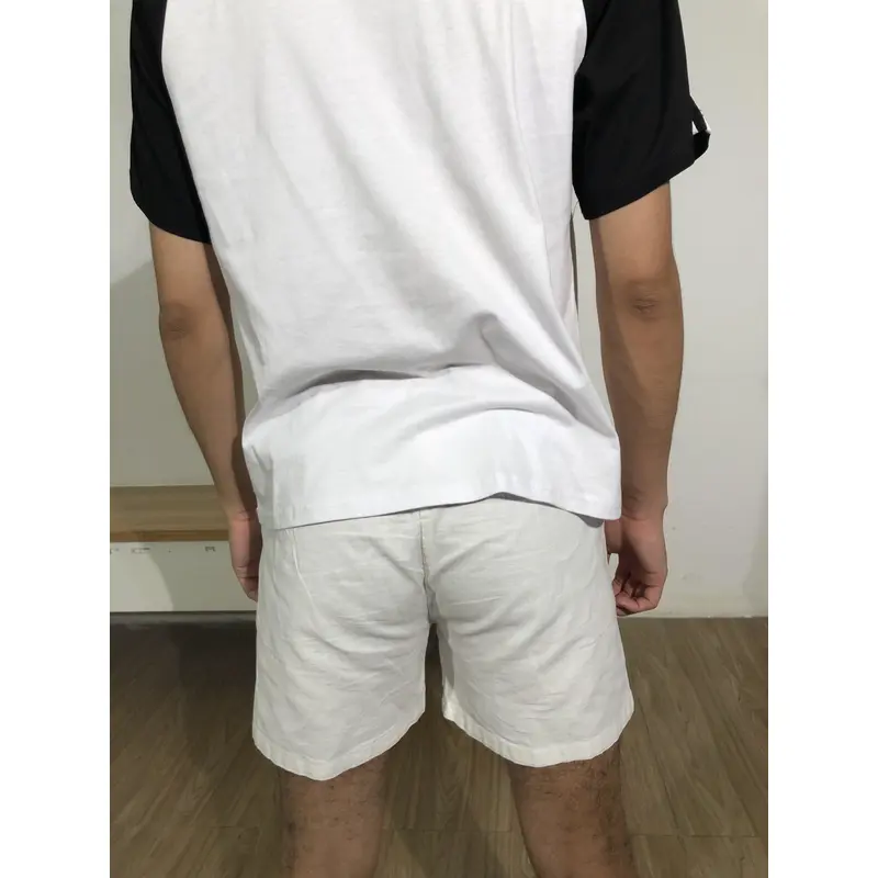 bd-mo-007 定制男士短袖polo衫供應黑白配色白色條紋polo衫現場秀現場試穿polo衫中心 