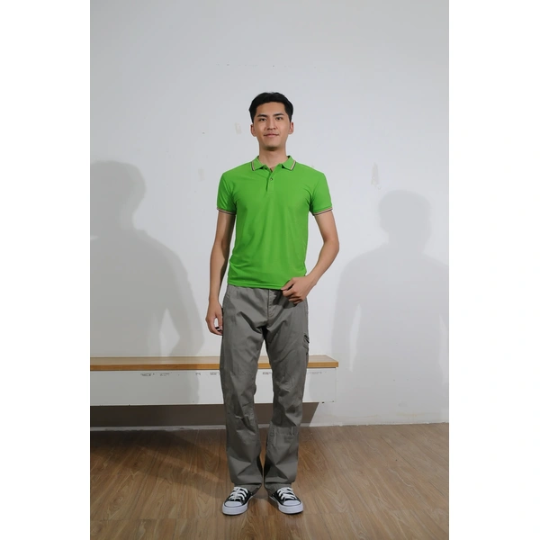 bd-mo-011 定制男士短袖 polo 衫，設計綠色和彩色側 polo 衫，現場表演 polo 衫製造商 