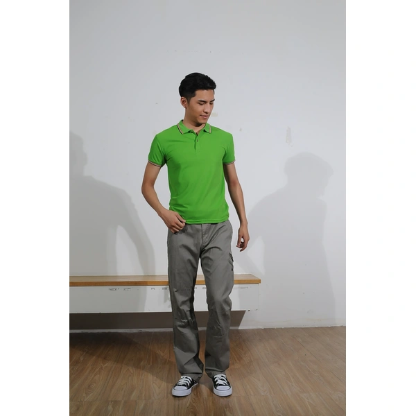 bd-mo-011 定制男士短袖 polo 衫，設計綠色和彩色側 polo 衫，現場表演 polo 衫製造商 