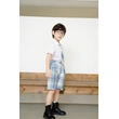BD-MO-148 Custom-made JK style blue and white short-sleeved school uniform suit, waist elastic design, comfortable and convenient, real person try on model demonstration