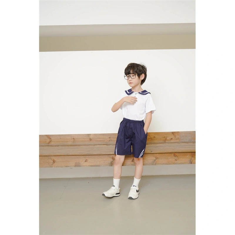 BD-MO-153 Design fashion lapel Polo school uniform, elastic waistband design, three-dimensional cutting, real-time try-on, model demonstration