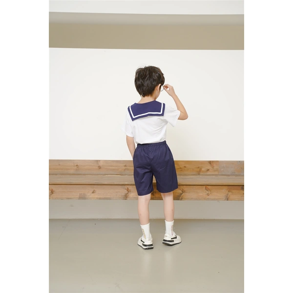 BD-MO-153 Design fashion lapel Polo school uniform, elastic waistband design, three-dimensional cutting, real-time try-on, model demonstration