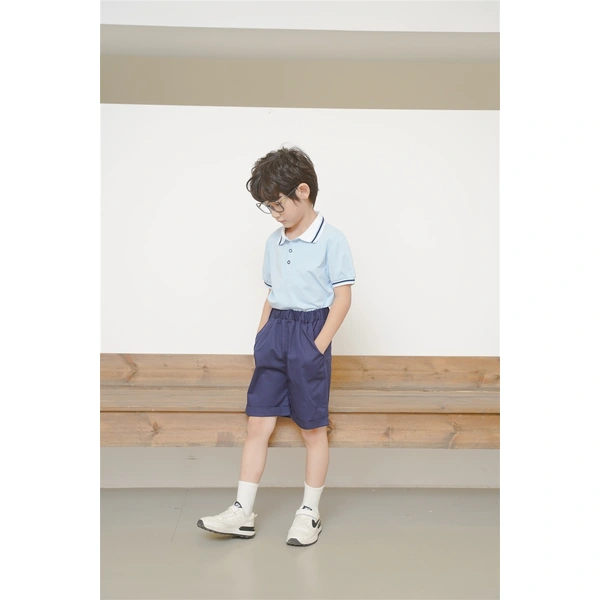 BD-MO-154 Custom-made pure cotton British style school uniform Design Polo shirt suit school uniform Real people try on Polo shirt supplier