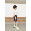 BD-MO-155 Custom-made round neck T-shirt set school uniform Design pure cotton school uniform set Fashionable and comfortable Real people try on model demonstration