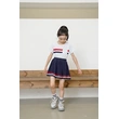 BD-MO-156 Design round neck school uniforms, custom-made pleated skirts, school uniforms skirts, elastic waistband design, comfortable, pleated skirts, anti-glare design