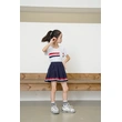 BD-MO-156 Design round neck school uniforms, custom-made pleated skirts, school uniforms skirts, elastic waistband design, comfortable, pleated skirts, anti-glare design