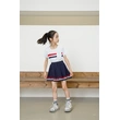 BD-MO-156 Design round neck school uniforms, custom-made pleated skirts, school uniforms skirts, elastic waistband design, comfortable, pleated skirts, anti-glare design