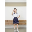 BD-MO-158 Design lapel shirt school uniform suit Custom-made pleated skirt suit school uniform Real person try on model demonstration