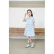 BD-MO-159 Custom-made pure cotton British style one-piece dress Design Polo one-piece dress School uniform design company Real people try on model demonstration